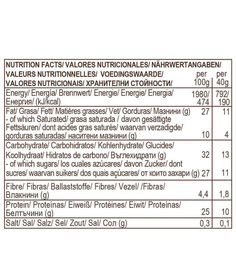 Organska proteinska čokolada s čipsom i lješnjacima