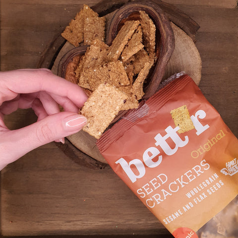 Kutija Bio Bett'r krekera od cjelovitog zrna sa sjemenkama