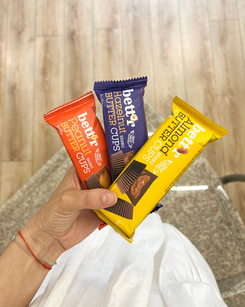 Organic Bett'r Nut Butter Cups Mix Box - lješnjak, badem i kikiriki