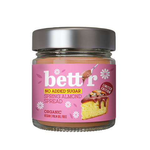 Био Крем за мазане с Бадеми Без добавена захар, 250g, Bett'r