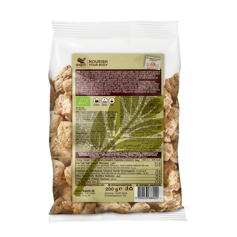 Organski biljni protein, zalogaji