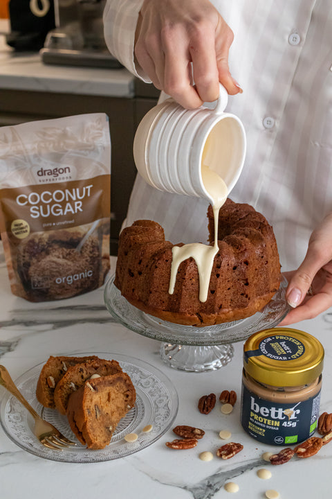 Organski proteinski namaz s indijskim oraščićem i vanilijom, bez dodanog šećera