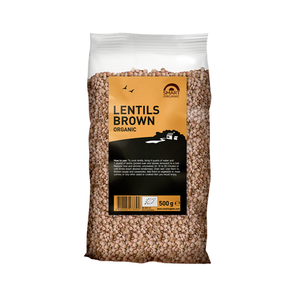 Organska leća, smeđa