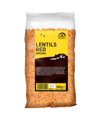 Organska leća, crvena