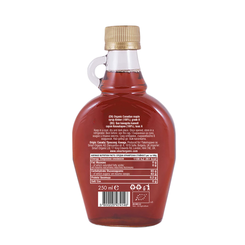 Organski javorov sirup, jantar